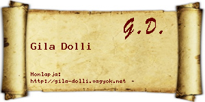 Gila Dolli névjegykártya
